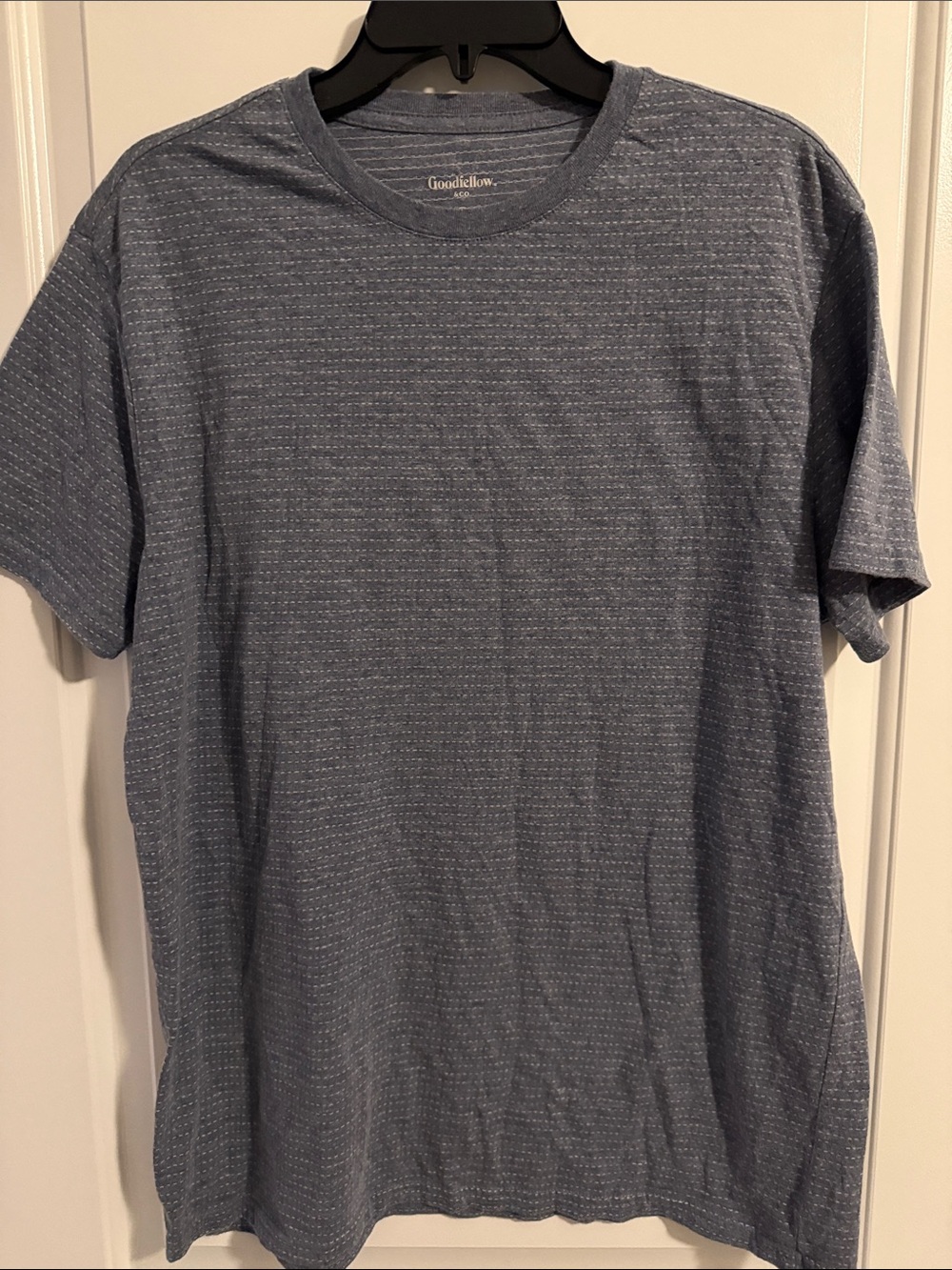 Goodfellow & Co Blue Heathered Short-Sleeve Crew Tee